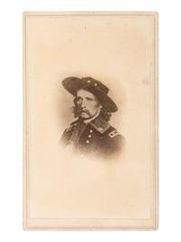 [CUSTER, George A. (1809-1876)]. CDV portrait after an engraving. Burr Oak, MI: S. R. Norton, n.d.