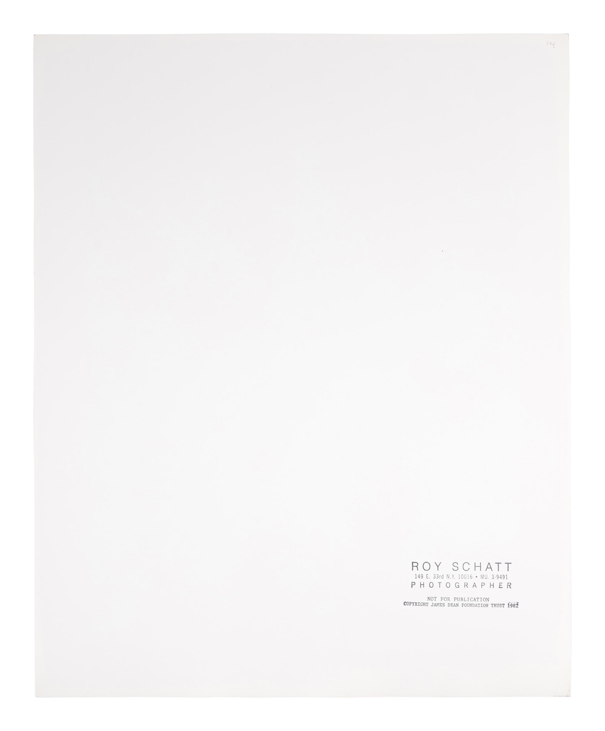 Roy Schatt (1909-2002) James Dean Walking on 68th Street, New York, 1954