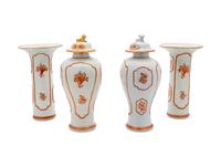 A Four Piece Mottahedeh Garniture — 20TH CENTURY