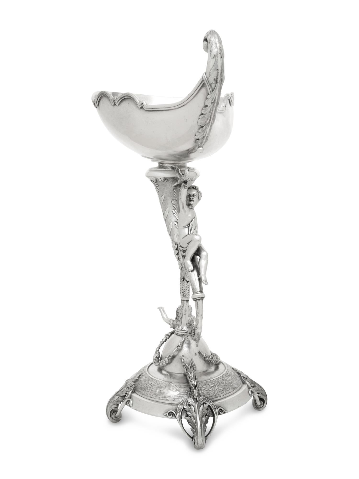 A Reed and Barton Figural Silver-Plate Centerpiece