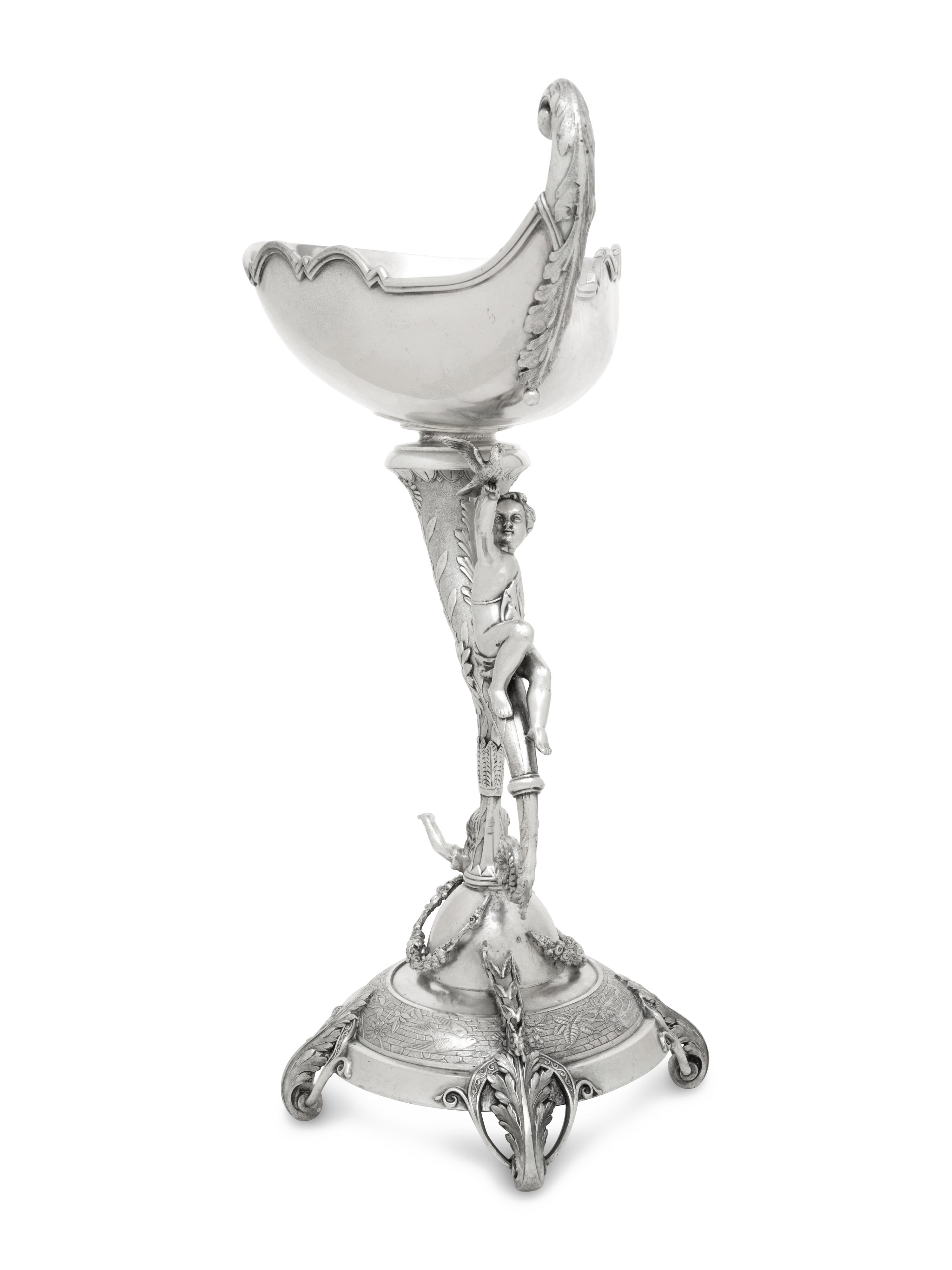 A Reed and Barton Figural Silver-Plate Centerpiece