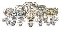 An Extensive Coalport Indian Tree Dinner Service Diameter of plate 10 1/2 inches. — PRIMARILY 1891-1920