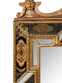 A Swedish Giltwood and Verre Églomisé Mirror
