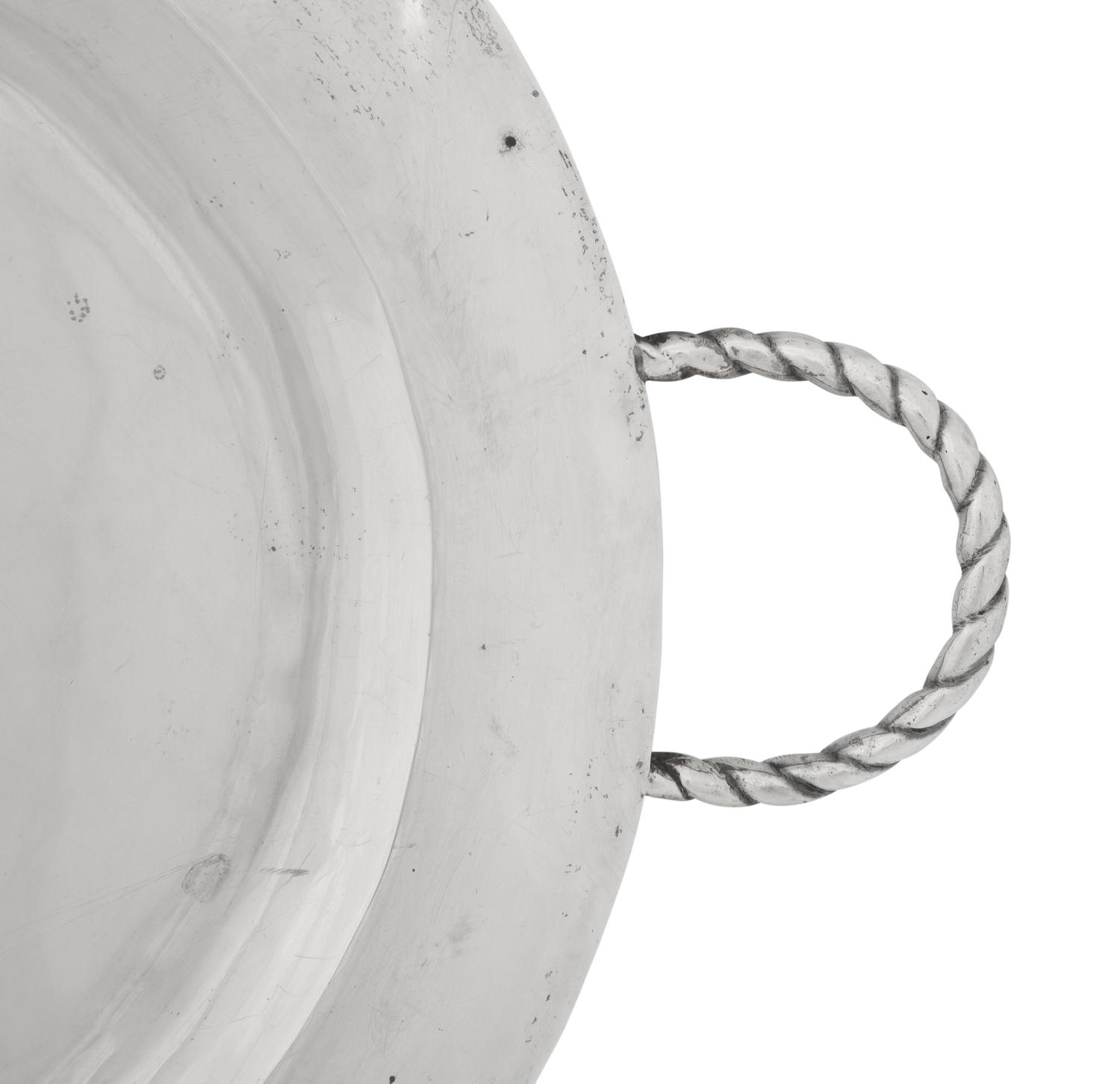 A Mexican Silver Serving Tray