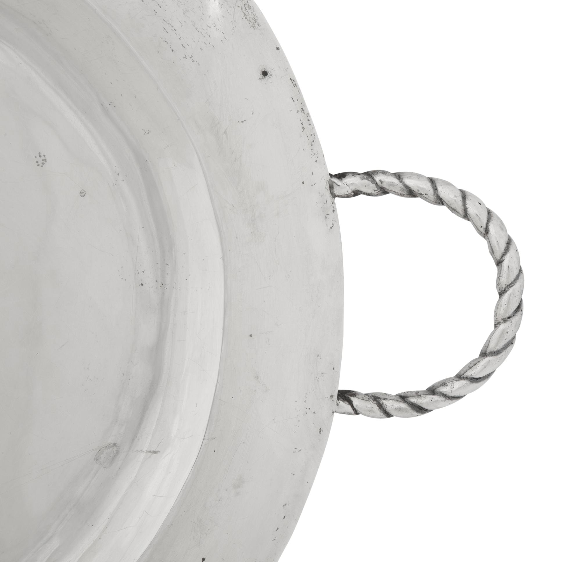 A Mexican Silver Serving Tray