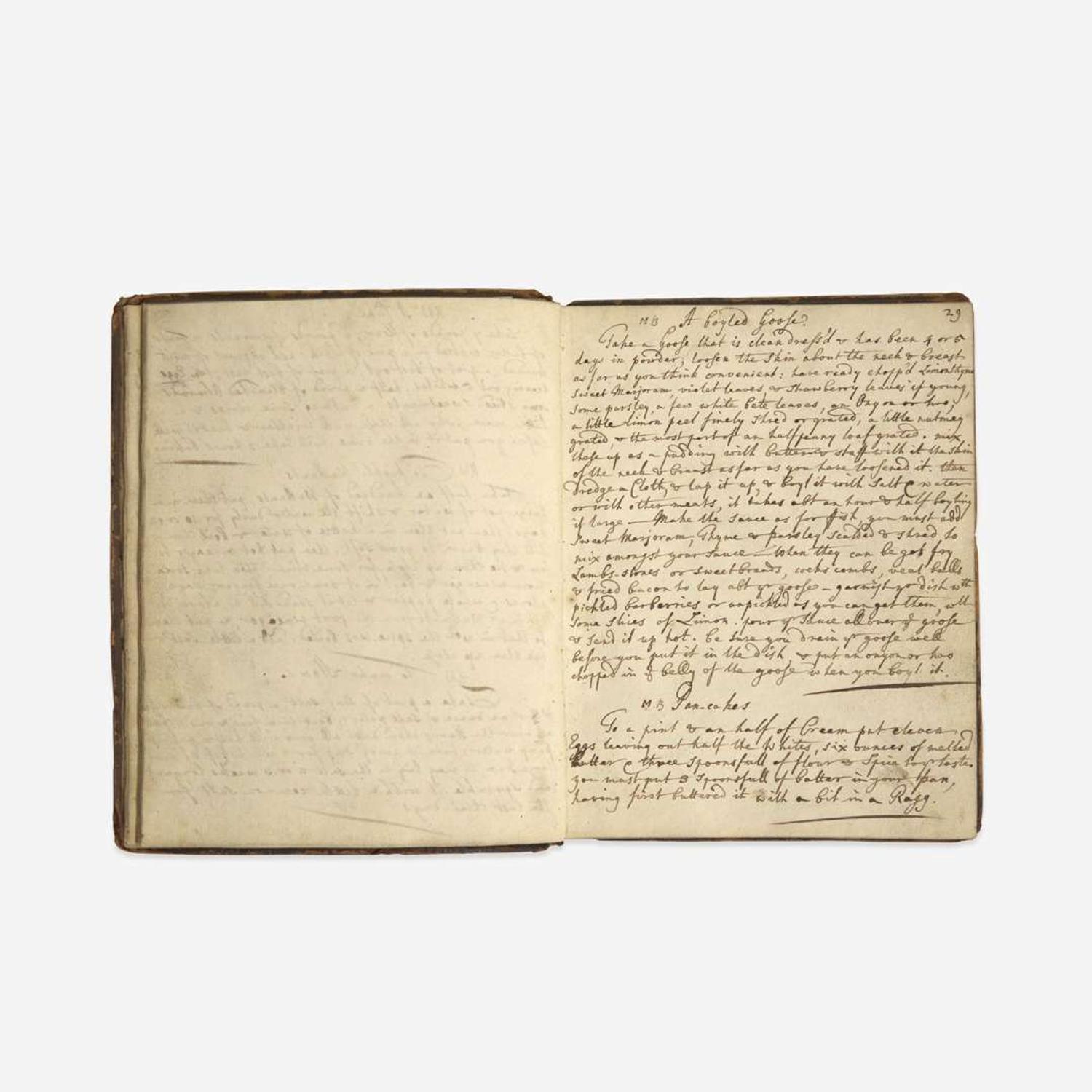 [Food & Drink] Group of 3 Manuscript Recipe Notebooks