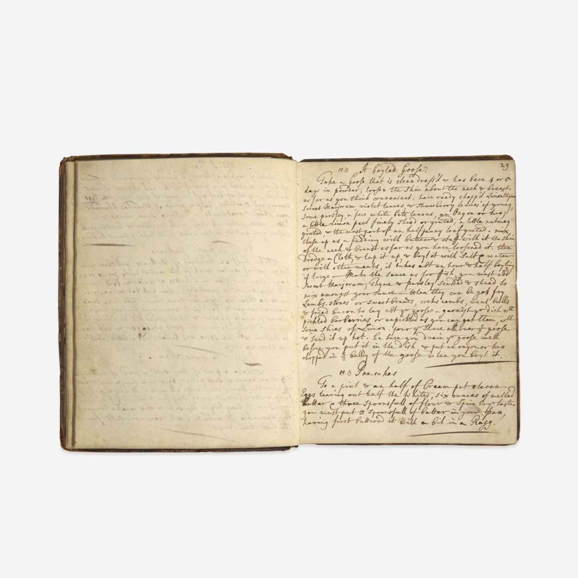 [Food & Drink] Group of 3 Manuscript Recipe Notebooks
