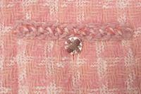 Chanel Pink and White Tweed Jacket, 2000s