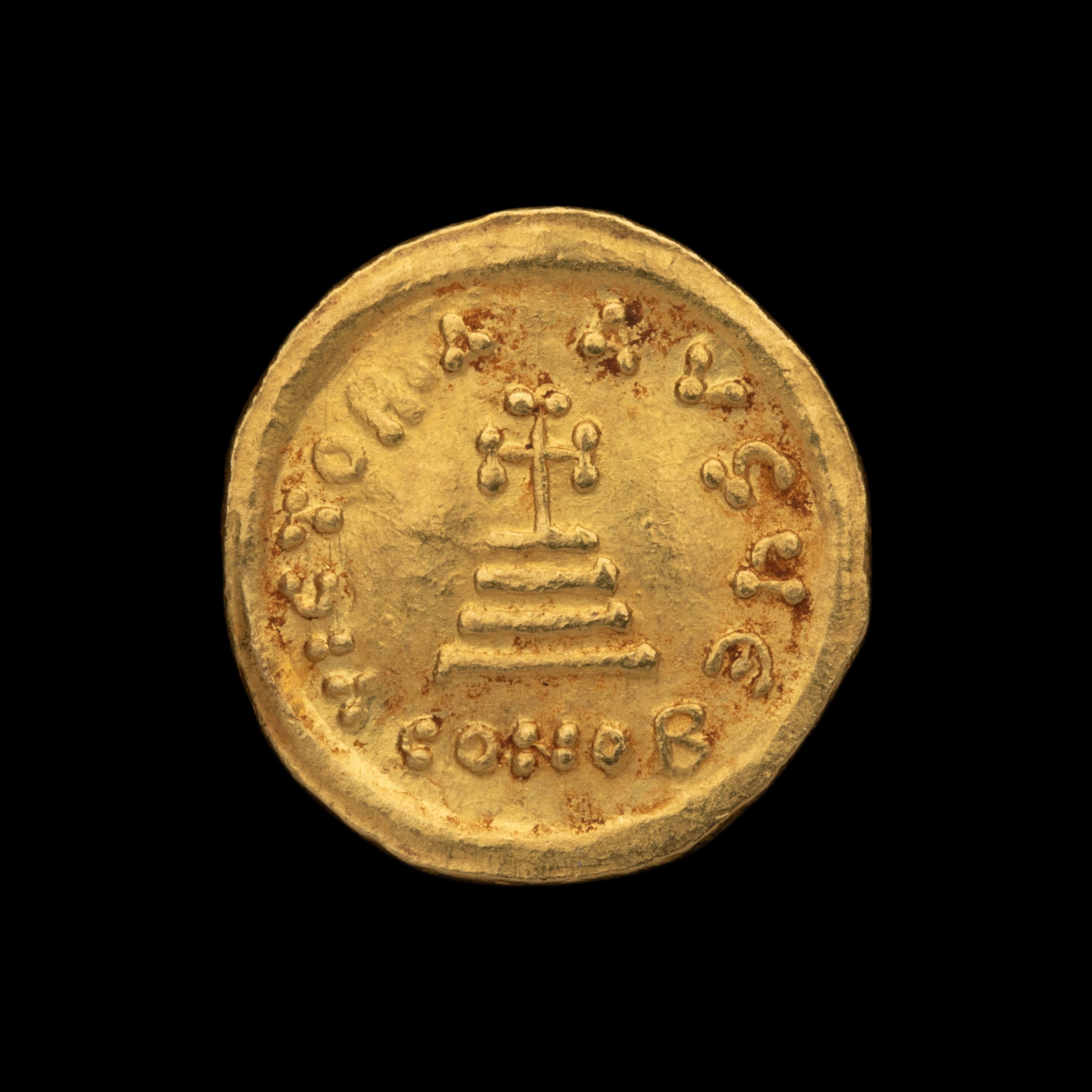 [ANCIENTS] BYZANTINE EMPIRE. Heraclius (c.625-629 AD). Av Solidus (4.5g, 20mm); the obverse showing Heraclius and his son Heraclius Constantine.