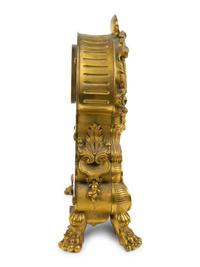 A Napoleon III Gilt Bronze Clock — LATE 19TH CENTURY