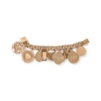 YELLOW GOLD CHARM BRACELET
