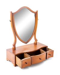 A Sheraton Style Satinwood Dressing Mirror