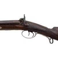 Silver Mounted English 10 Bore Percussion Shotgun
