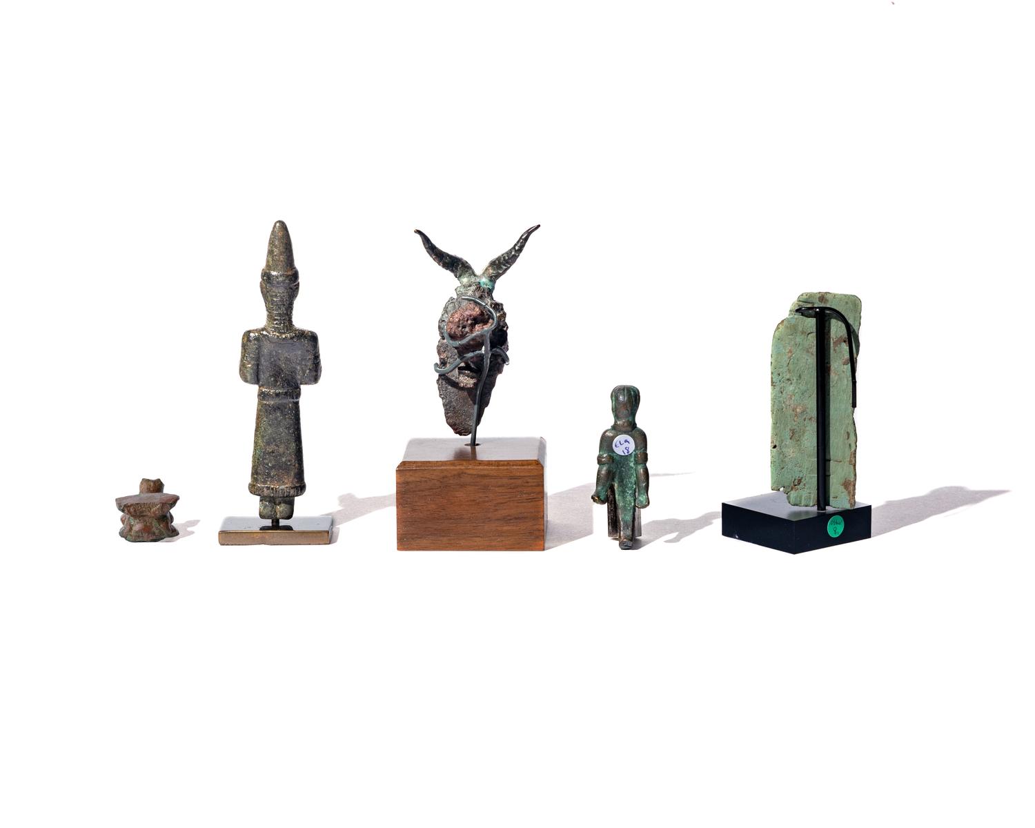 Five Ancient Bronze Figures