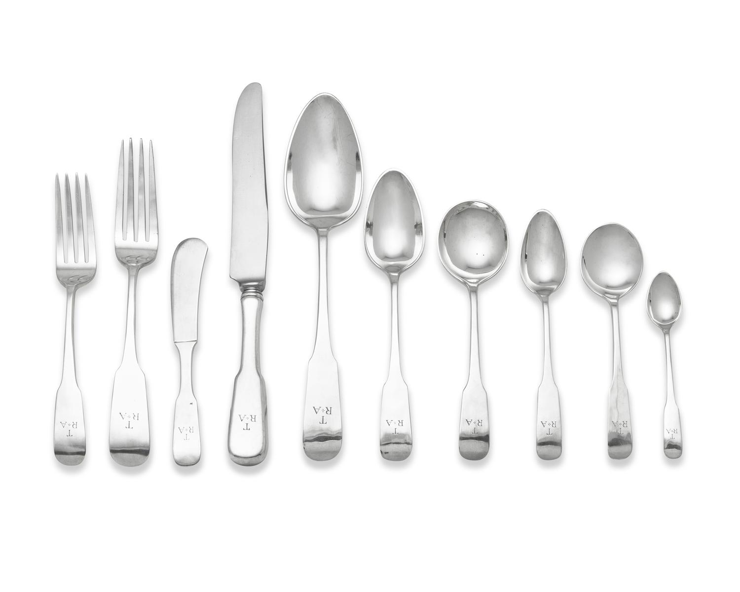 An American Silver Flatware Service