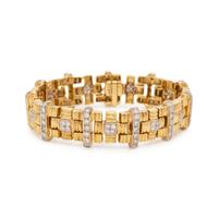 YELLOW GOLD AND DIAMOND BRACELET
