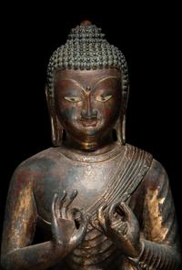 A Chinese Bronze Figure of Buddha
