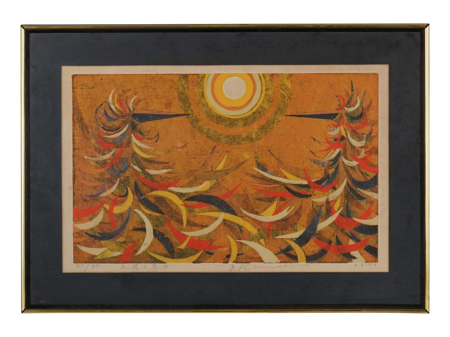 Four Japanese and Indian Prints