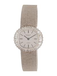 PATEK PHILLIPE, WHITE GOLD AND DIAMOND WATCH RETAILED BY AND SIGNED GÜBELIN