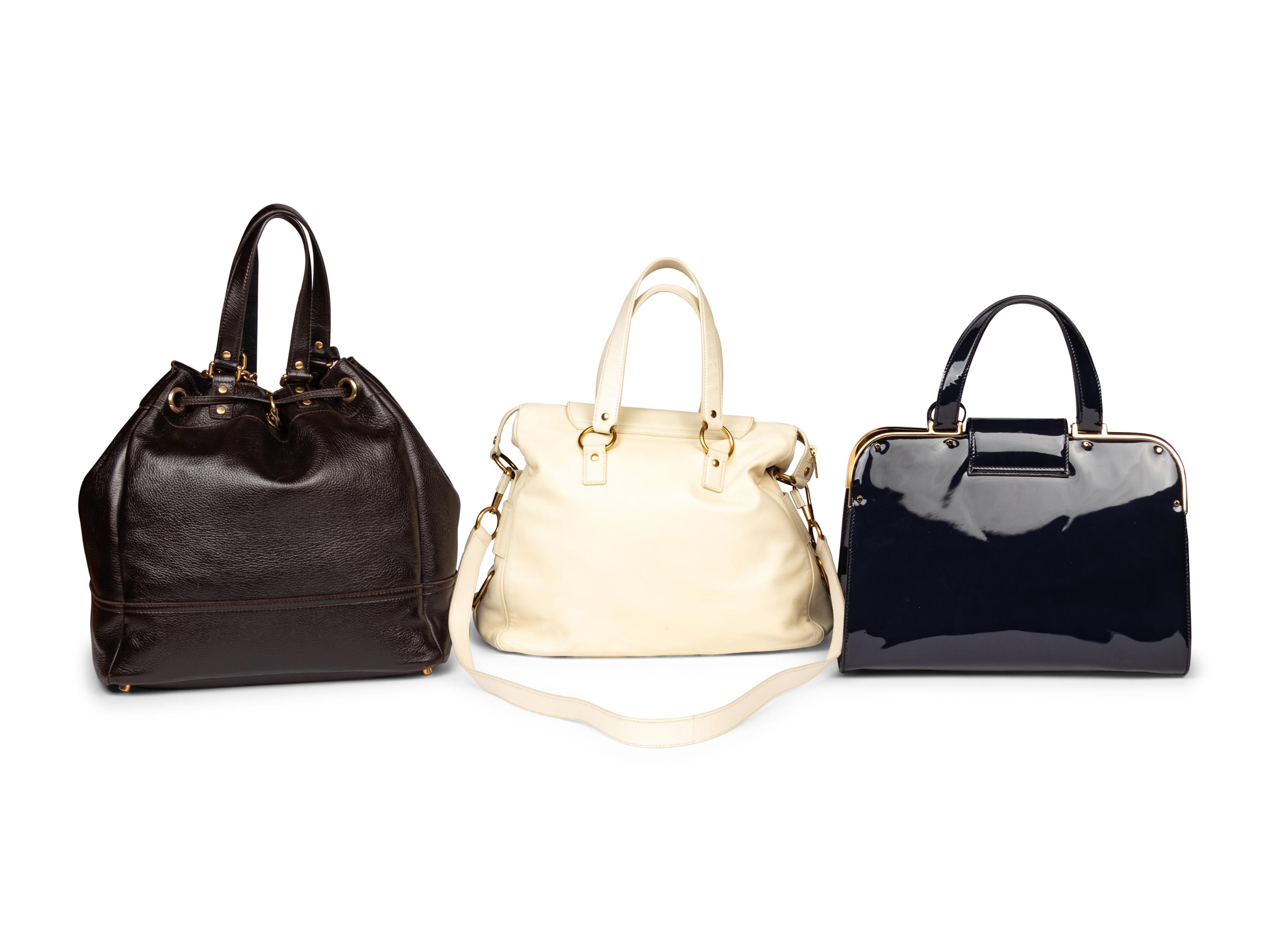Yves Saint Laurent Rive Gauche, Three Leather Bags
