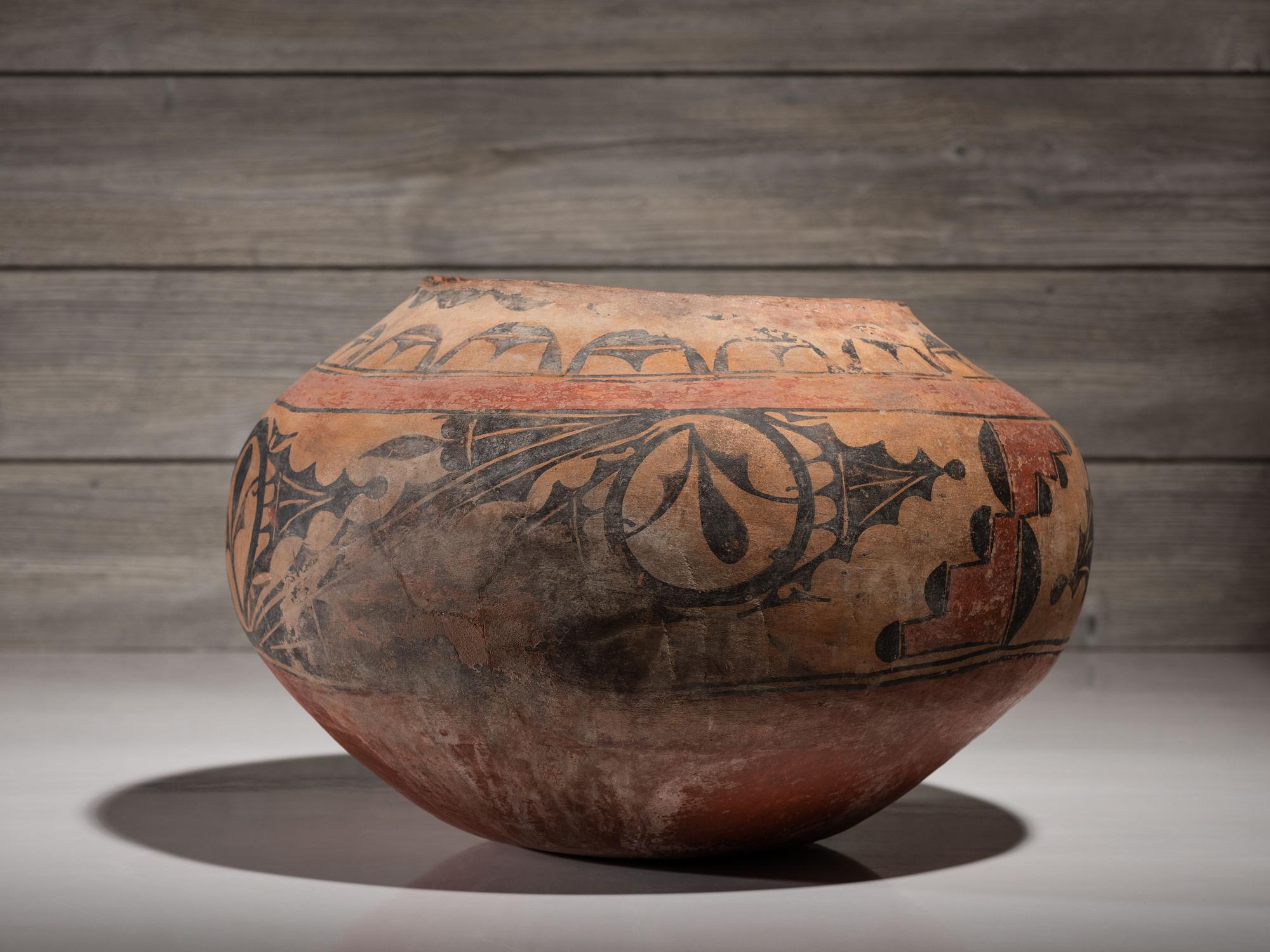 Zia Polychrome Pottery Storage Jar