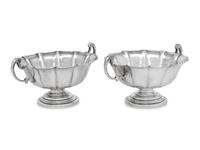 A Pair of Cartier Silver Candy Dishes