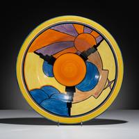 Clarice Cliff (English, 1899–1972) — Sunray pattern Large Platter
