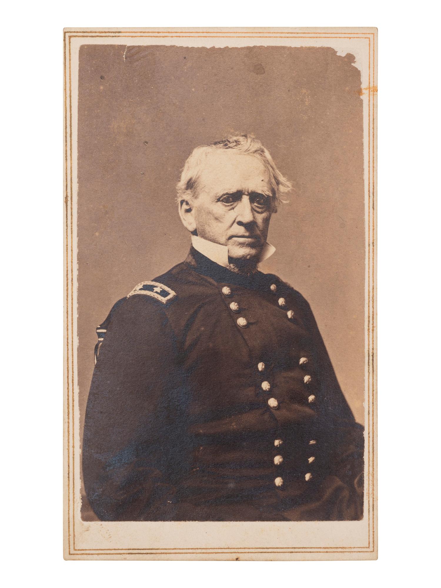 [CIVIL WAR] DIX, John A. (1798-1879). 2 items, incl. letter signed by Maj. Gen. Dix & scarce CDV.