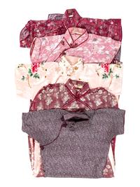 Five Chinese Silk Lady's Cheongsams, Qipao
