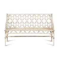 A Victorian Style Painted Iron Bench