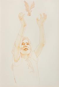 Girl Freeing Bird