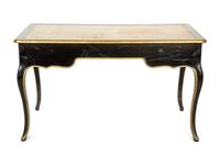 A Louis XV Style Ebonized Bureau Plat