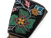 Great Lakes Beaded Hide Shirt and Complementing Gauntlets