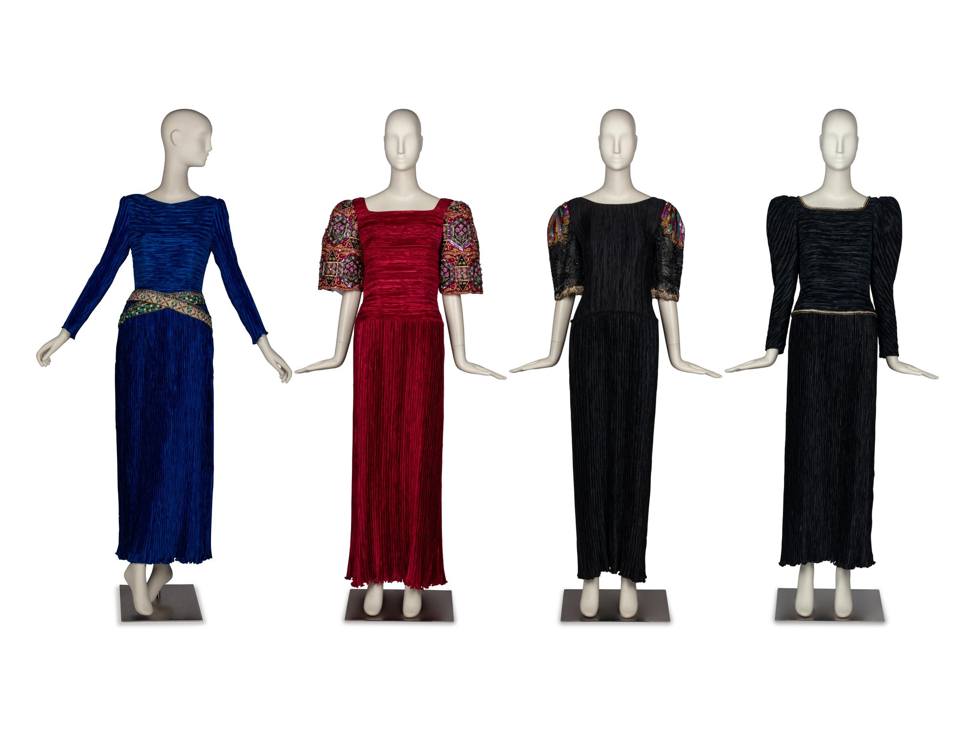 Four Mary McFadden Gowns