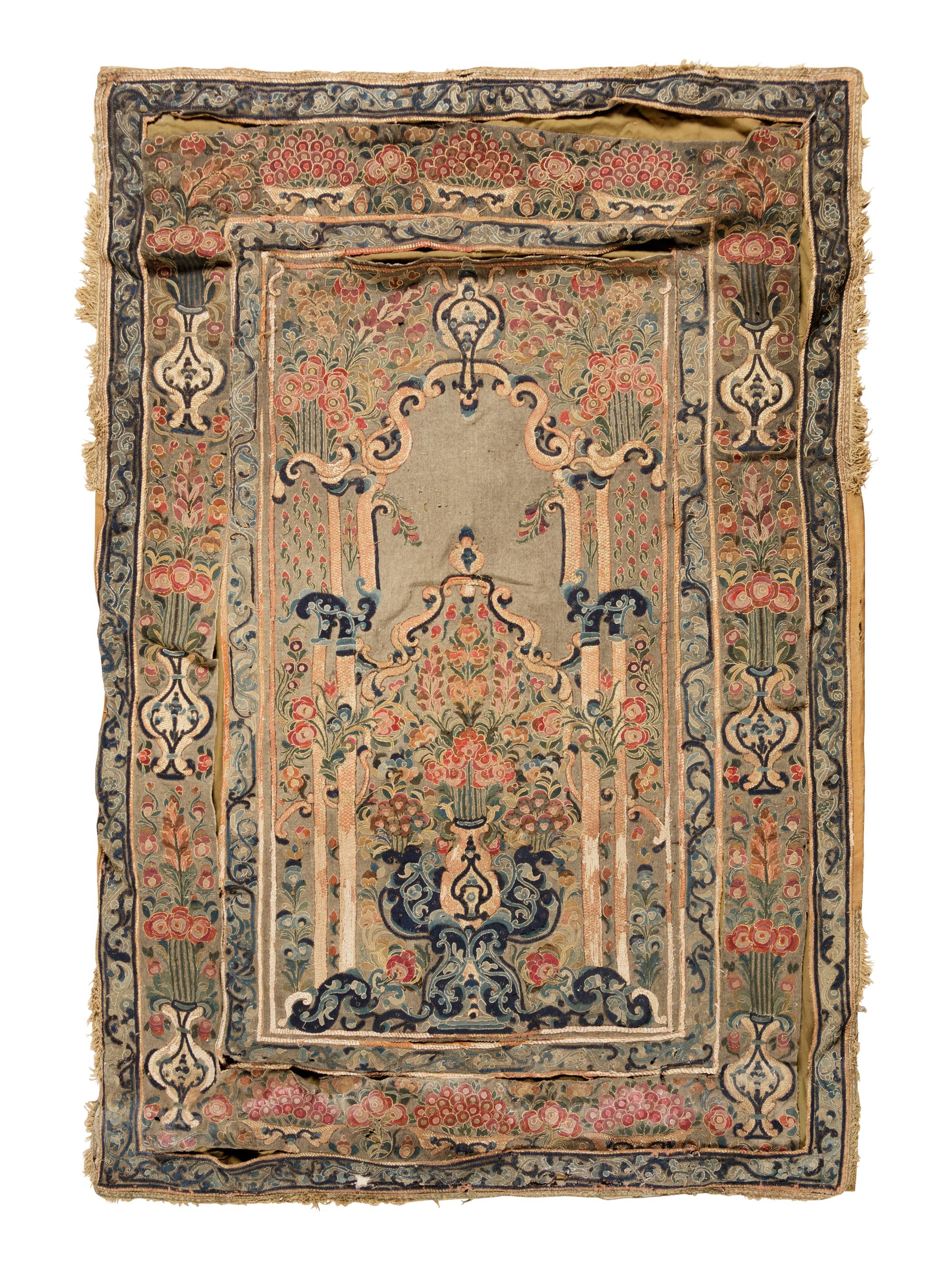 A Continental Embroidered Tapestry