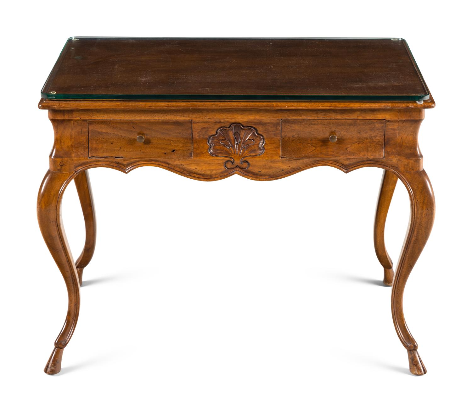 A Louis XV Style Walnut Dressing Table