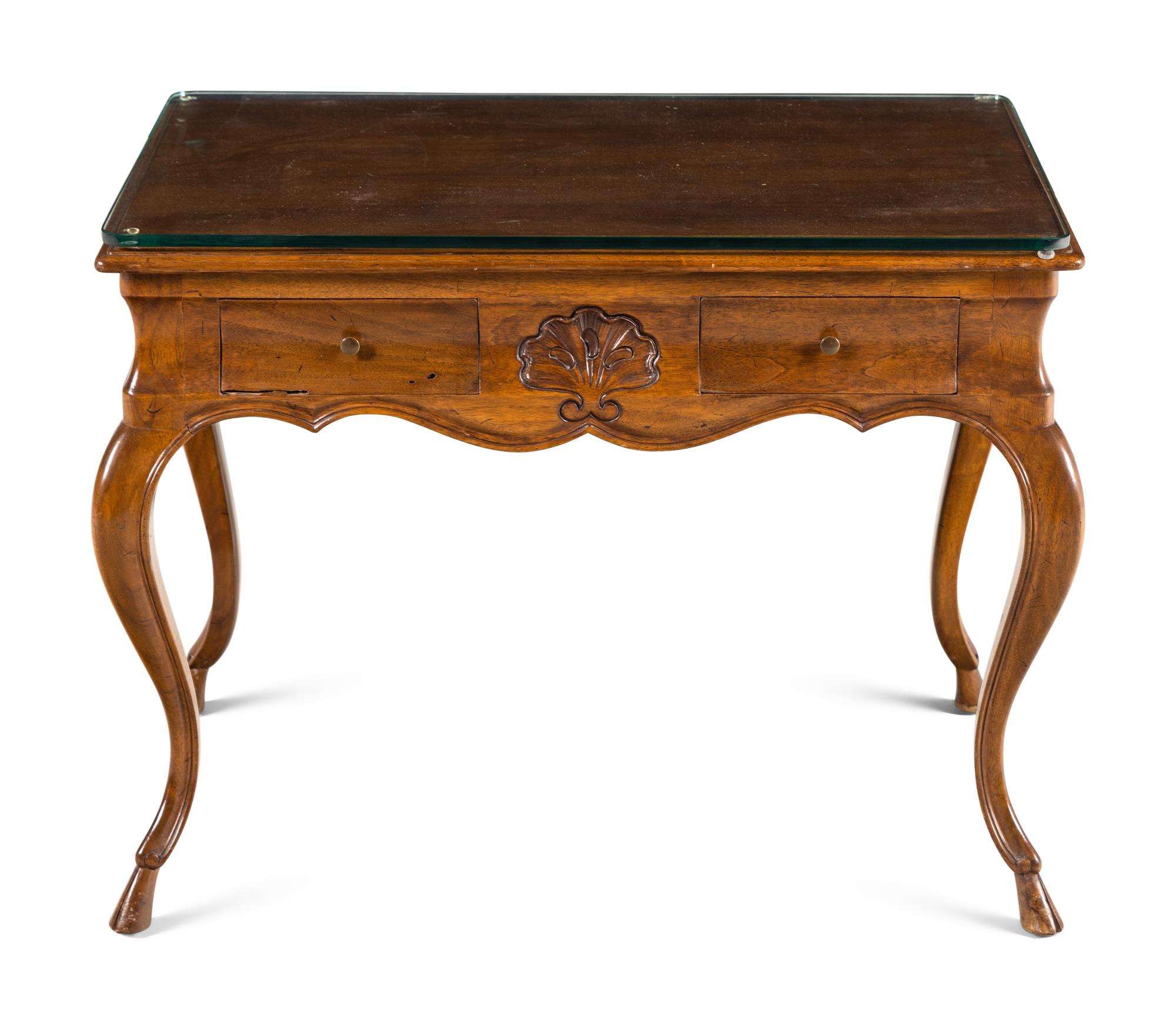 A Louis XV Style Walnut Dressing Table