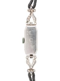 PLATINUM AND DIAMOND WATCH