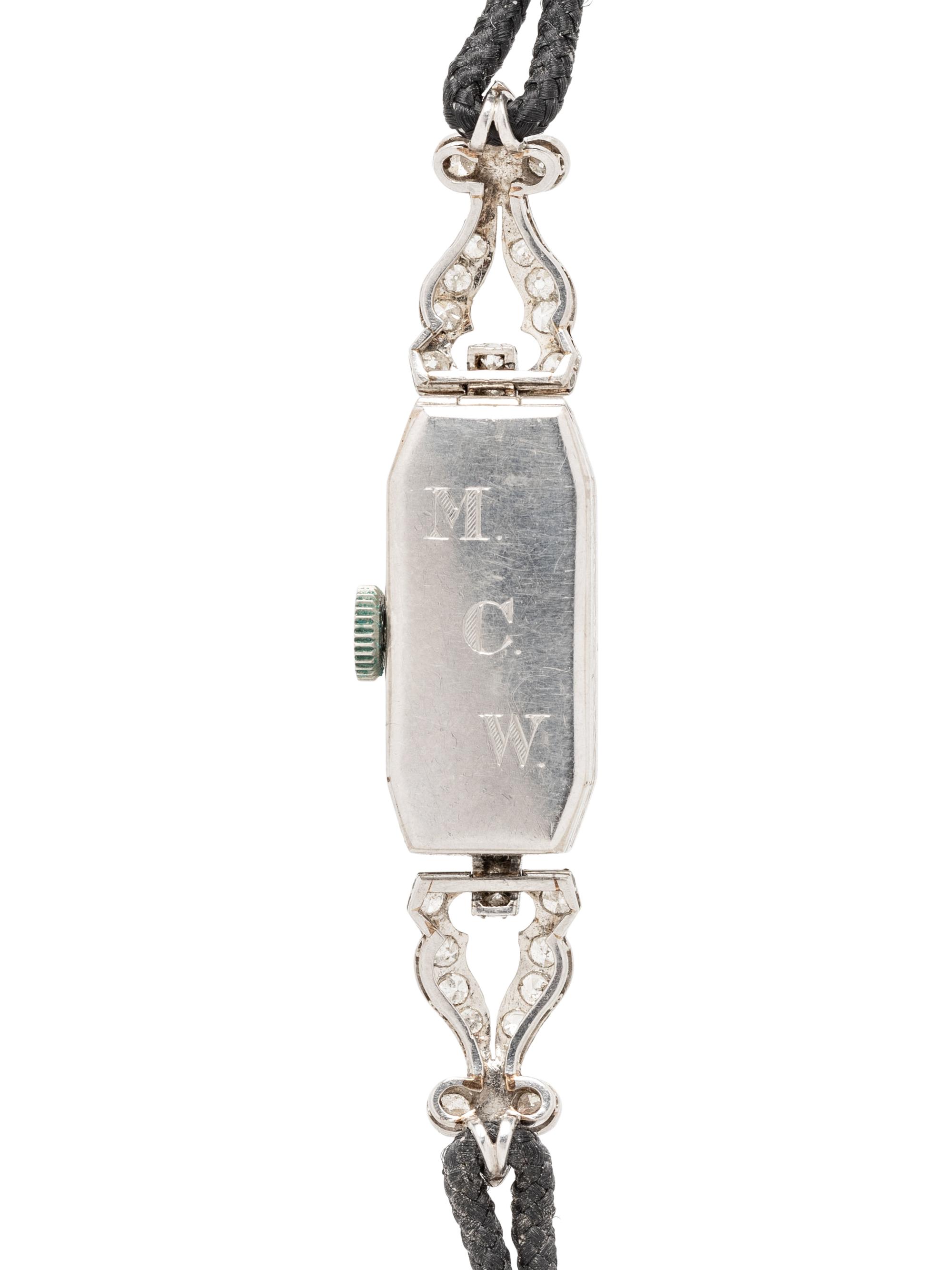 PLATINUM AND DIAMOND WATCH