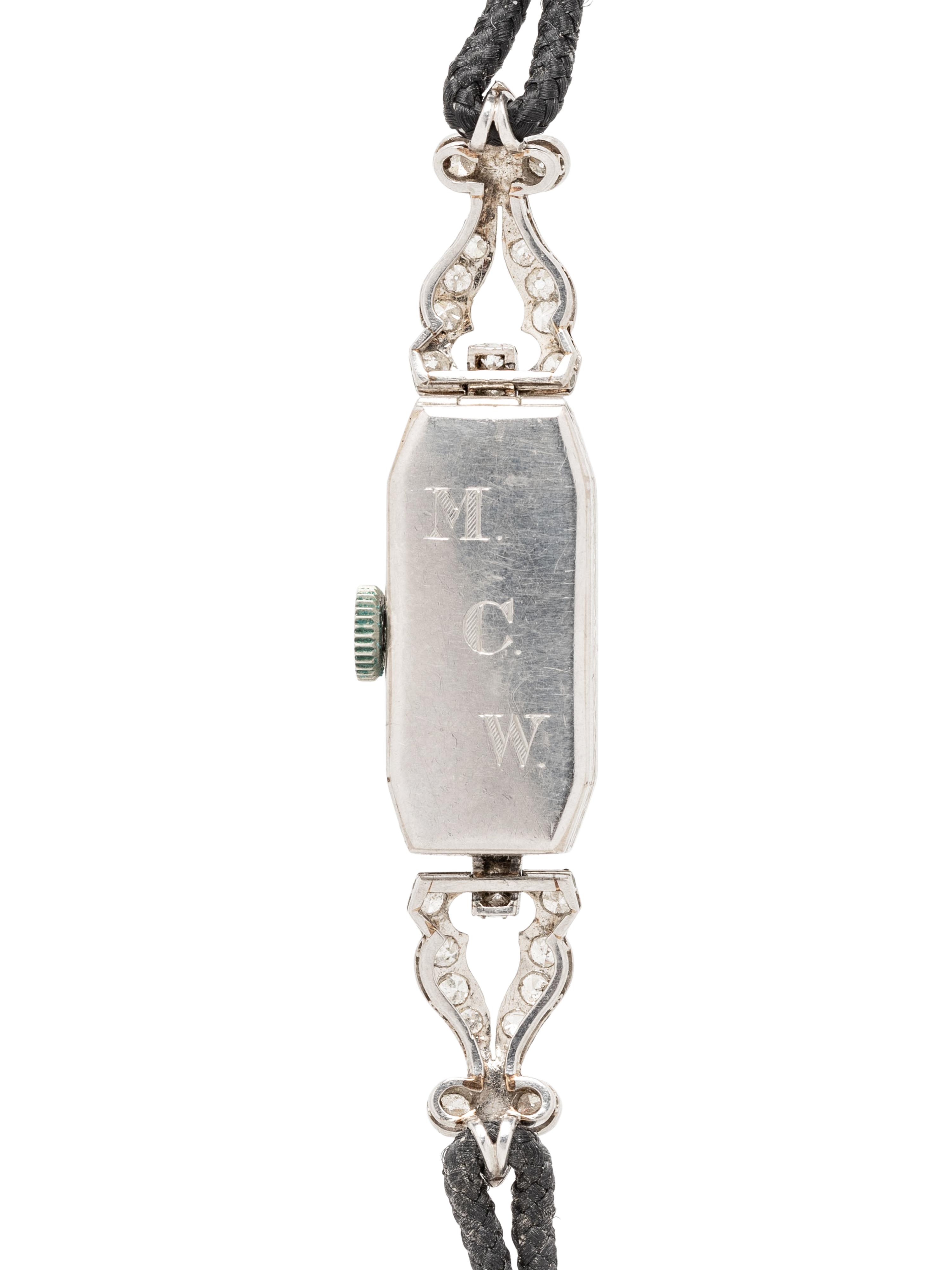 PLATINUM AND DIAMOND WATCH