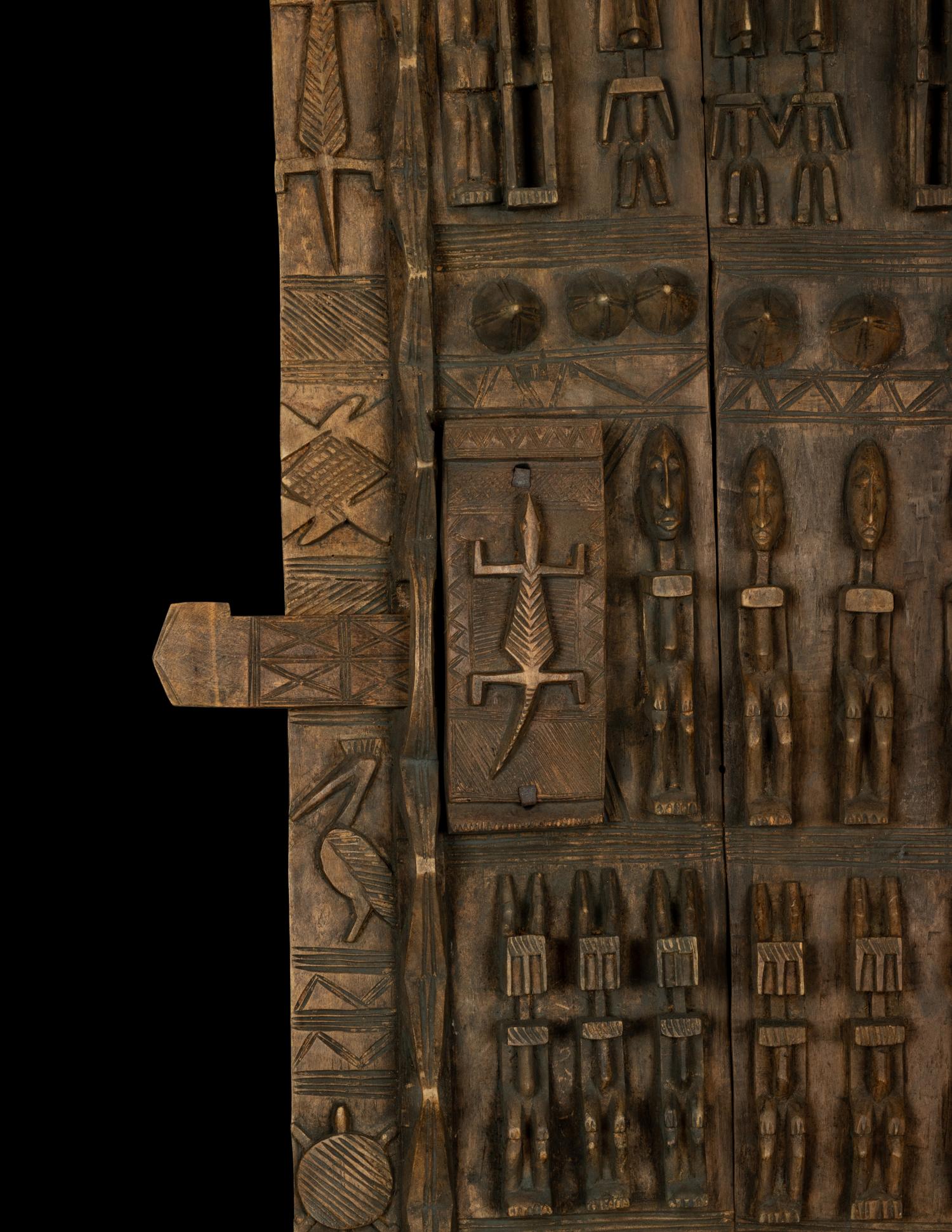 A Dogon Wood Granary Door or Shutter