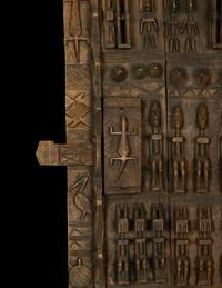 A Dogon Wood Granary Door or Shutter