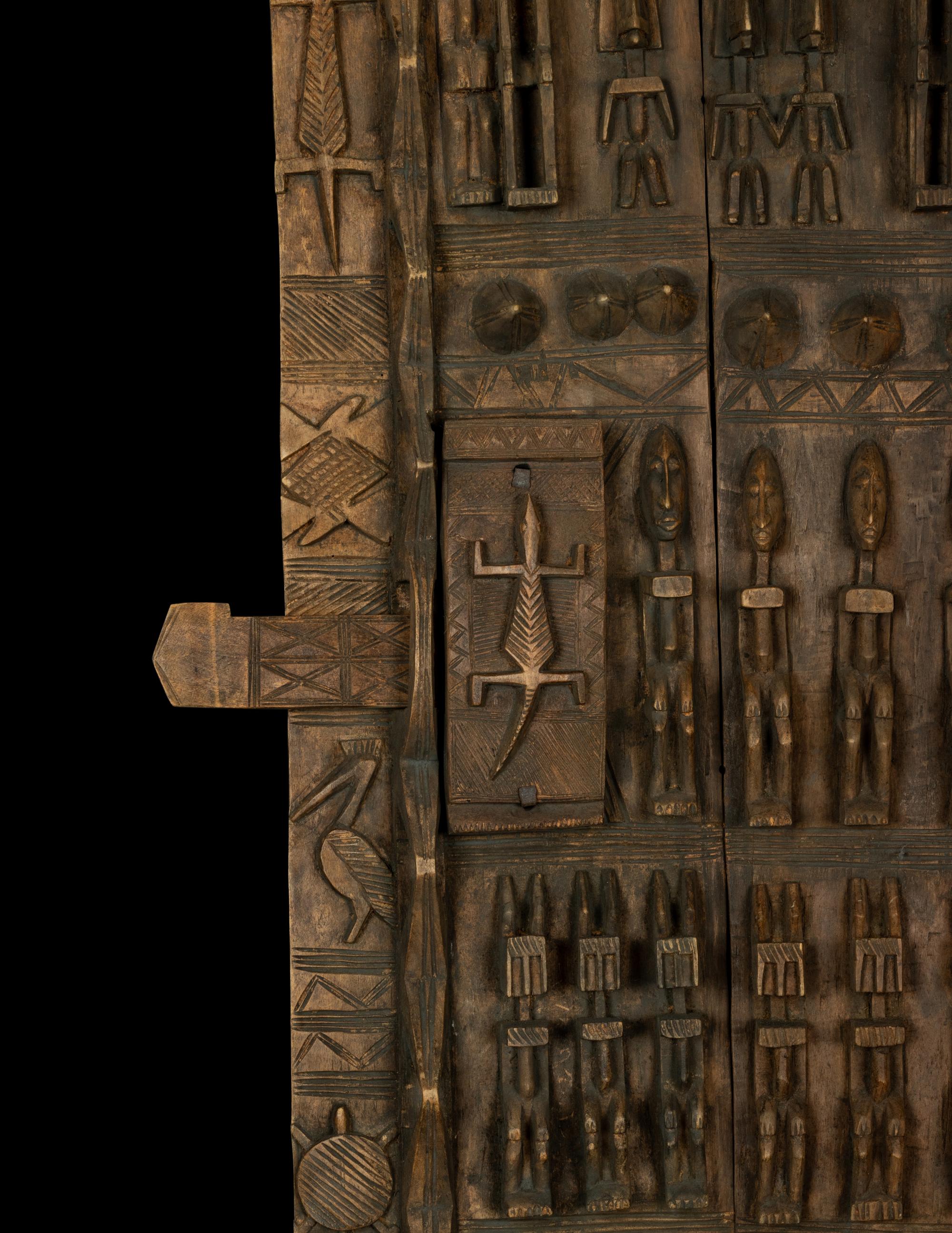 A Dogon Wood Granary Door or Shutter