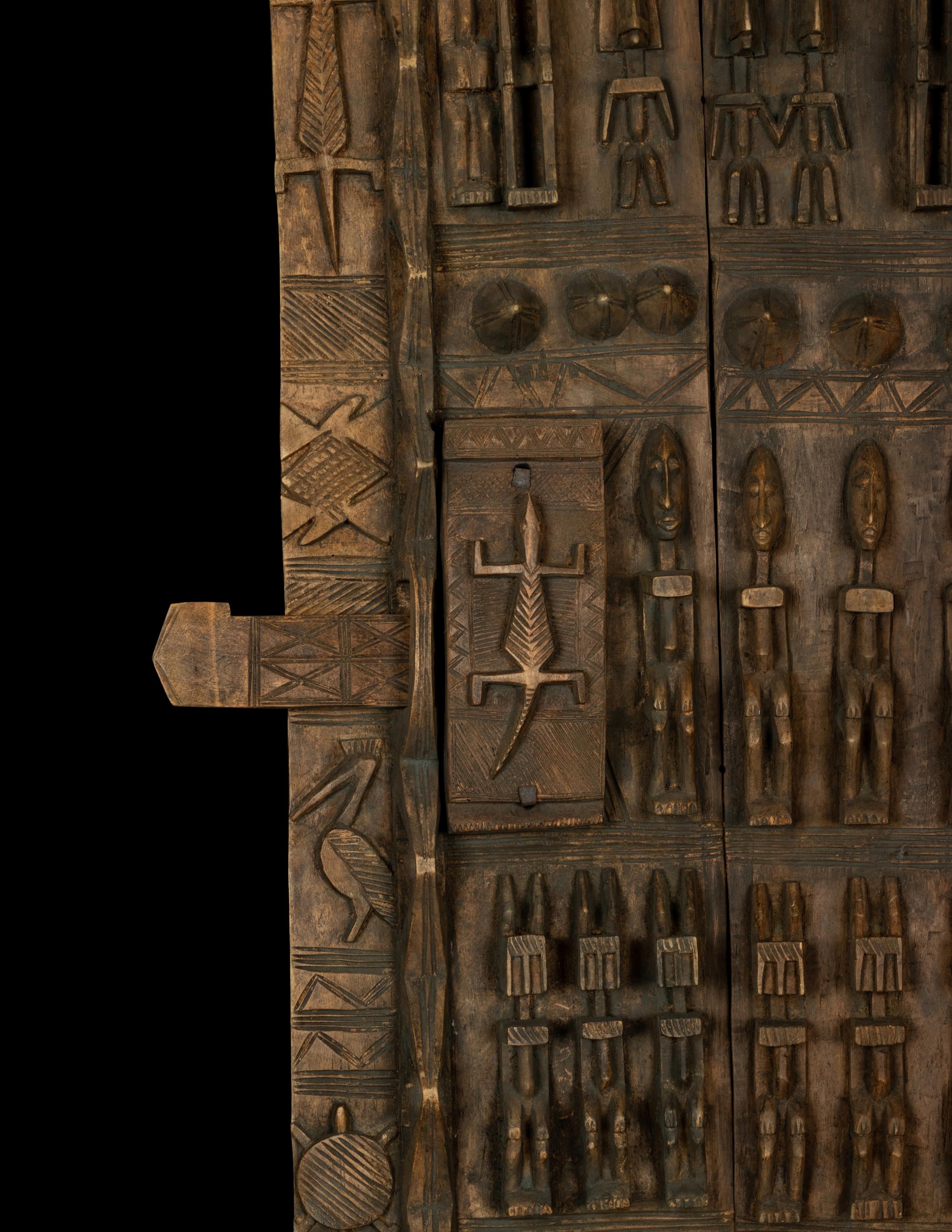 A Dogon Wood Granary Door or Shutter