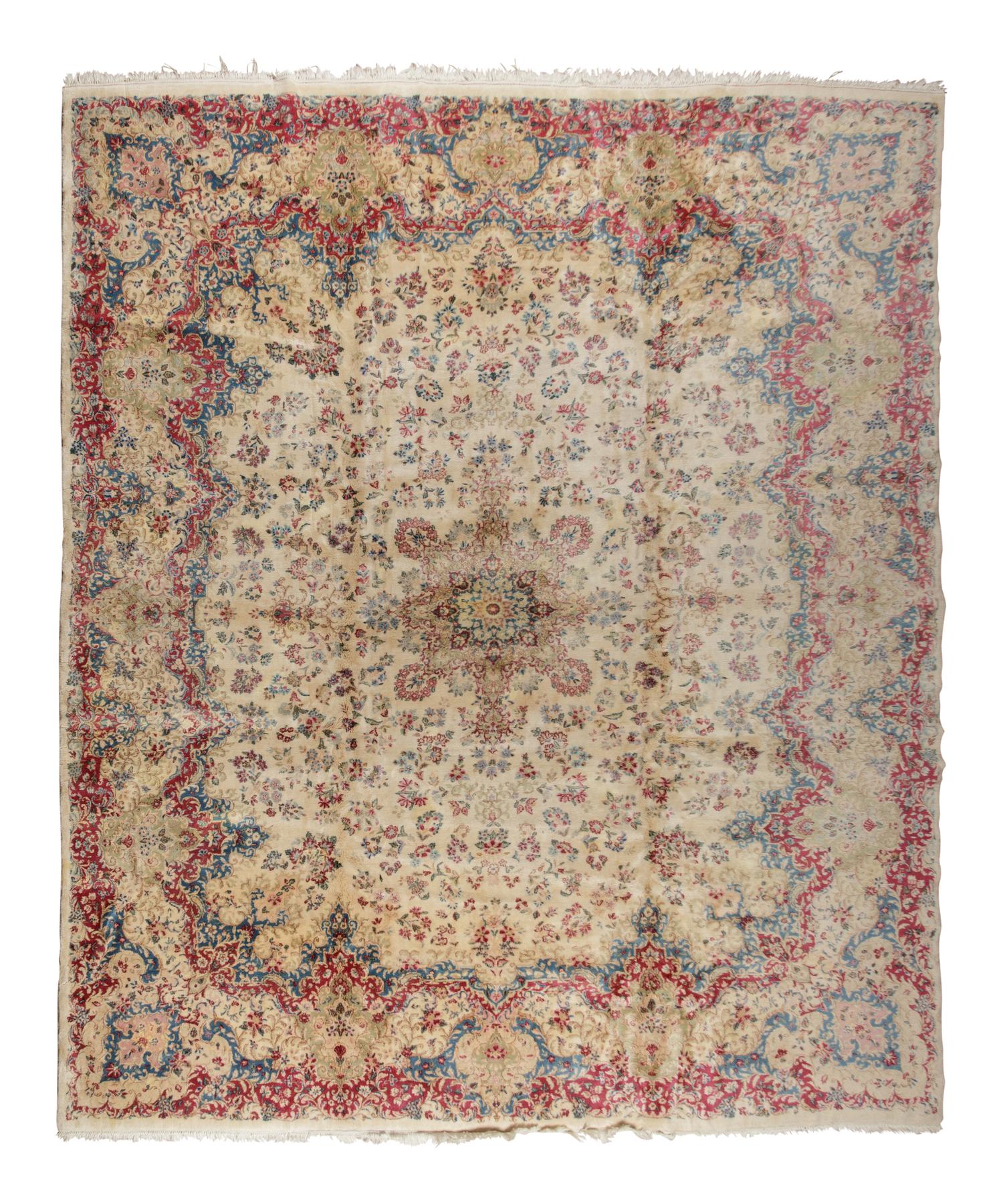A Kirman Wool Rug