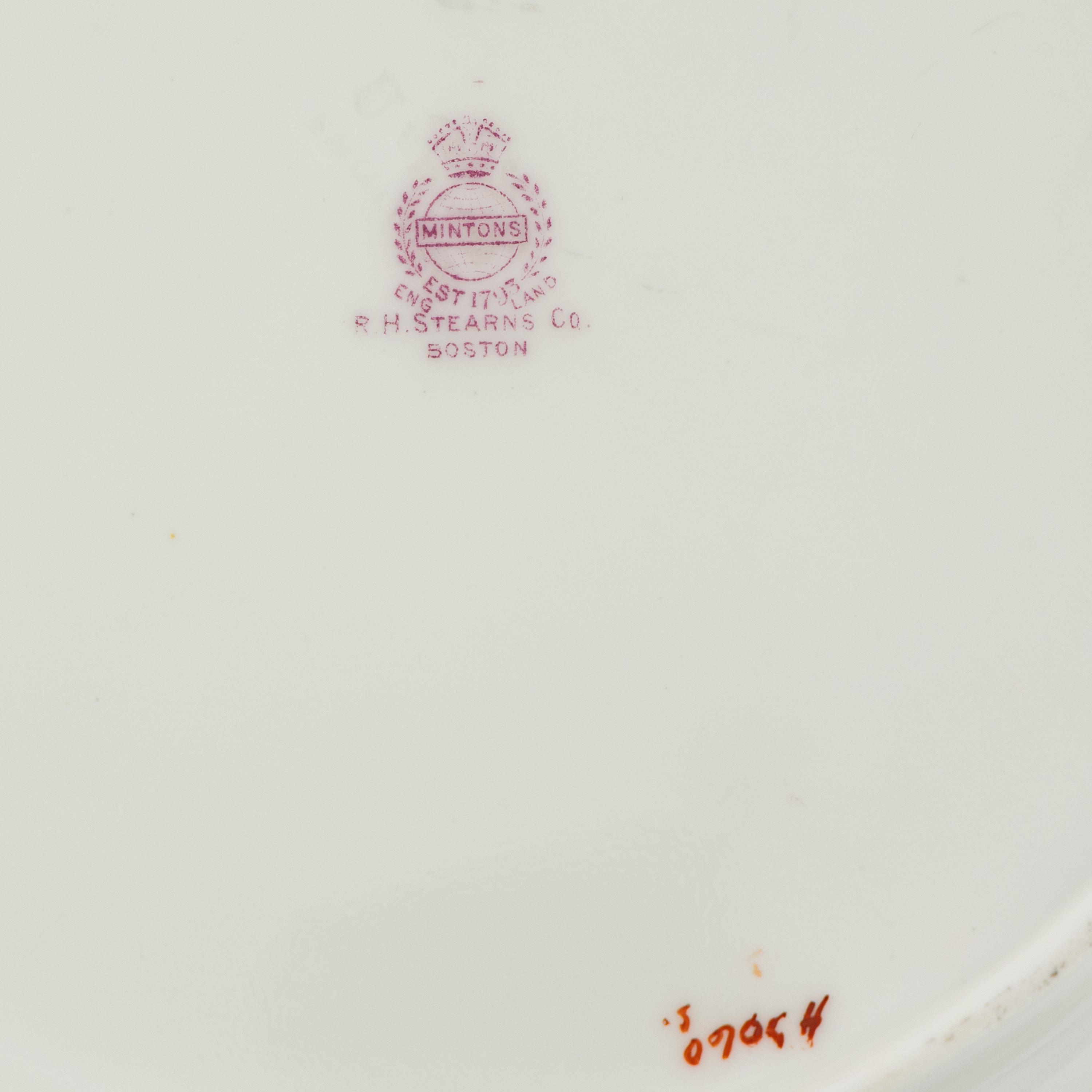 A Set of Twelve Mintons Porcelain Dinner Plates