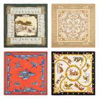 Hermès, Four Silk Scarves 90