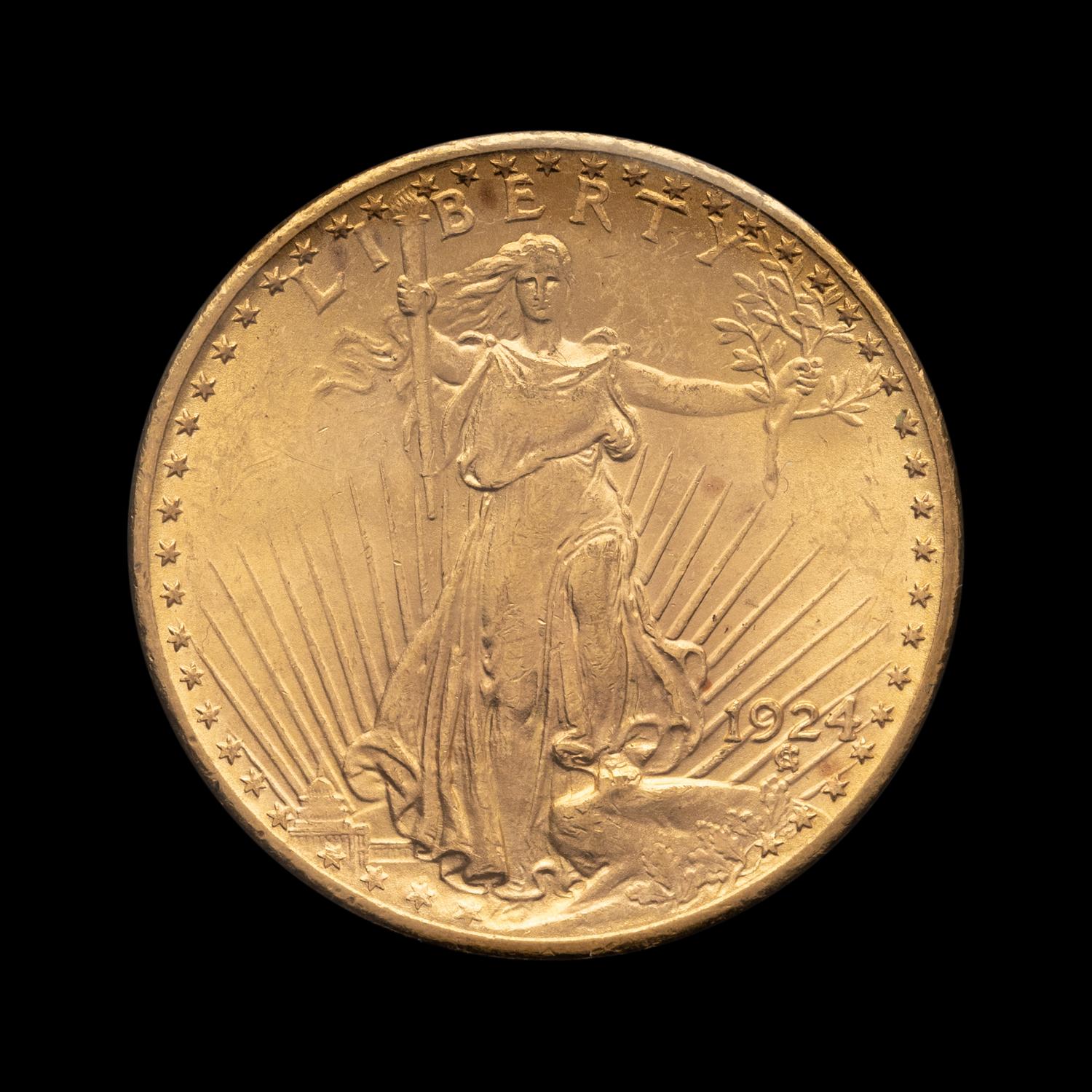 A 1924 Saint-Gaudens $20 Gold Coin