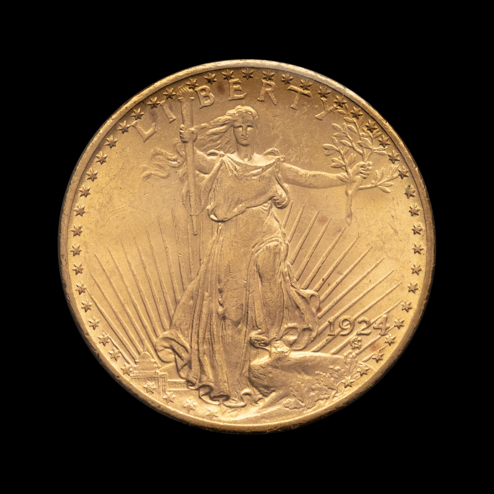 A 1924 Saint-Gaudens $20 Gold Coin