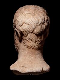 A Roman Marble Head of a Bearded Man